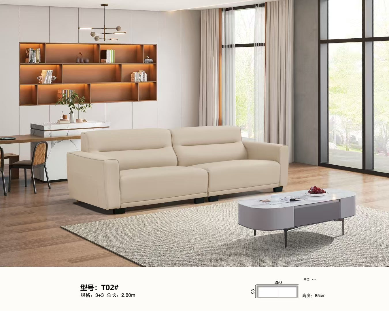 Modern Elegance Living Room Sofa-T02