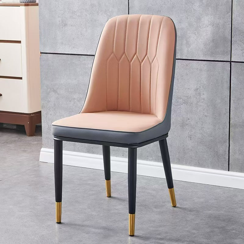 Обеденный стул для дома, современный, простой, скандинавский, легкий, роскошный, обеденный стол, стул для отдыха, стул для макияжа, отель, ресторан, спинка, табурет-HBBZ